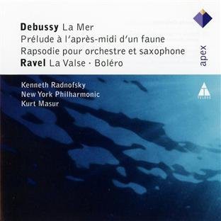 Debussy: La Mer; Prelude A L'Apres Midi D'Un Faune; Rapsodie Pour Orchestre Et Saxophone; Ravel: La Valse; Bolero