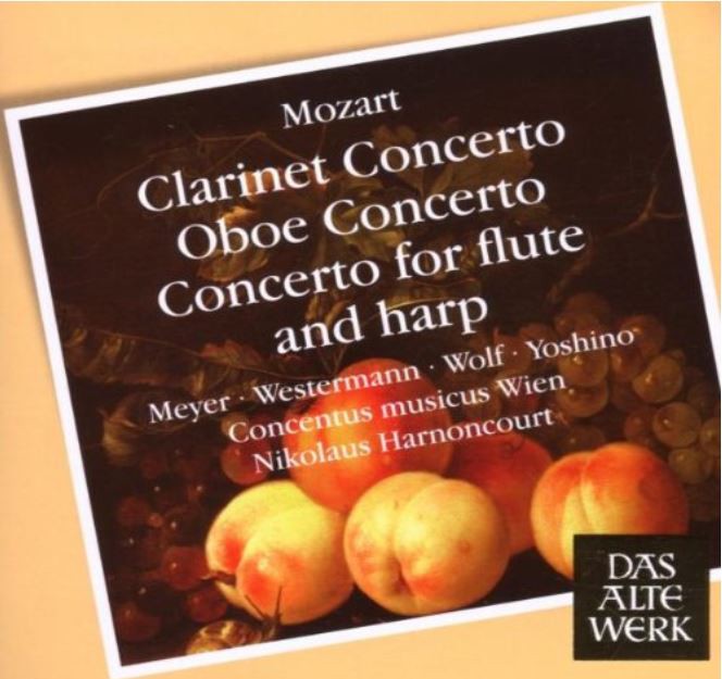 Mozart: Clarinet Concerto; Oboe Concerto; Concerto for Flute and Harp