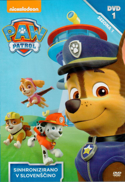 Paw Patrol Sezona 1 DVD 1 (Sinhronizirano v slovenščino)
