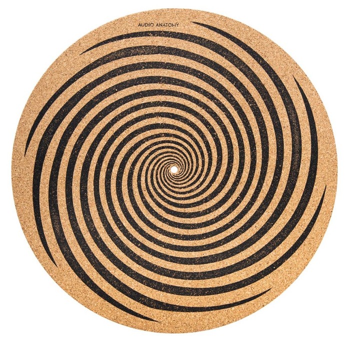 Spiral Slipmat Cork - Diameter: 295mm - Thickness: 3mm (Audio Anatomy)