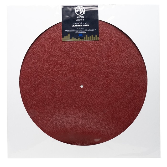 Vinyl Slipmat Leather 1.5 MM Red Audio Anatomy