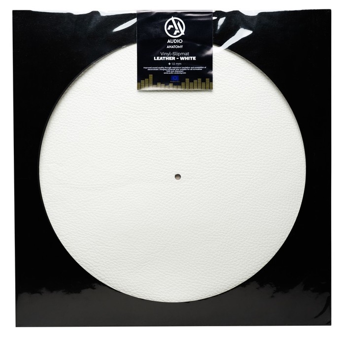Vinyl Slipmat Leather 1.5 MM White Audio Anatomy