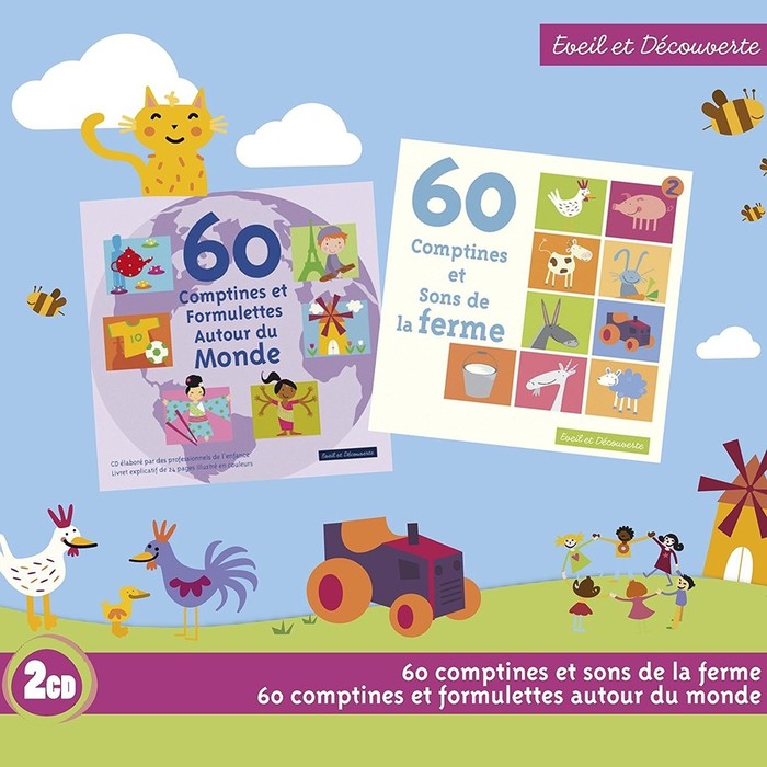 60 Comptines Et Sons De La Ferme / 60 Comptines Et Formulettes Autour Du Monde