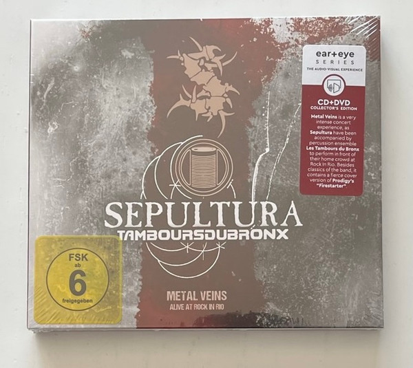 Sepultura-metal Veins-alive(cd+dvd Digi)